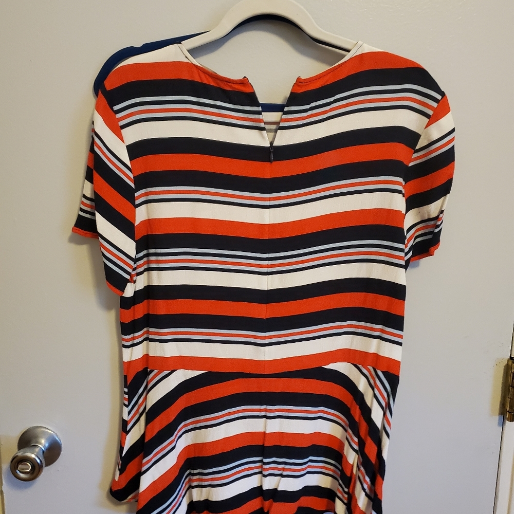 Michael Kors Black White and Red All Over striped M shirt